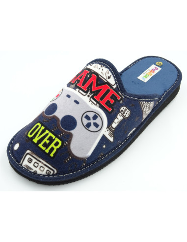 zapatilla de casa para caballero con mando de video juego