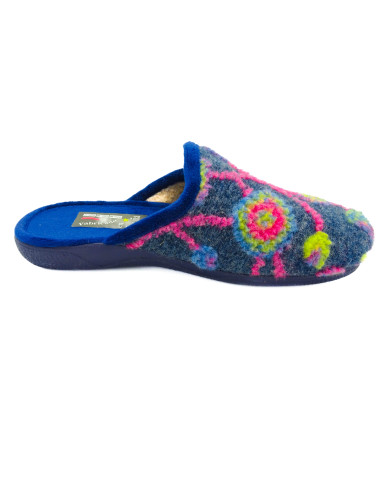 zapatilla de casa para senora con suela de caucho