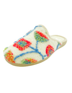 zapatilla de casa para senora con suela de caucho 2