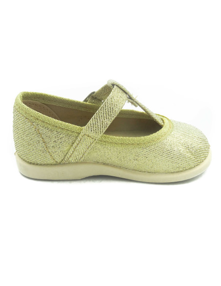 mercedita de nina con brillos en plata y oro