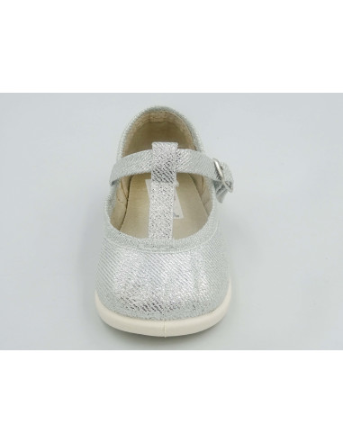 mercedita de nina con brillos en plata y oro