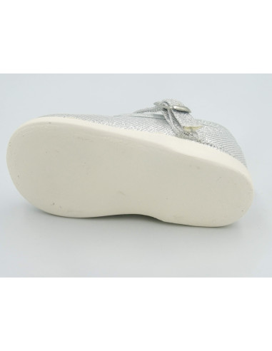 mercedita de nina con brillos en plata y oro