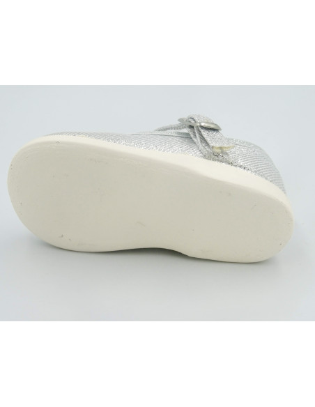 mercedita de nina con brillos en plata y oro