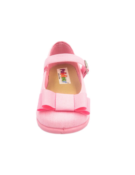 mercedita para nina de tela con hebilla