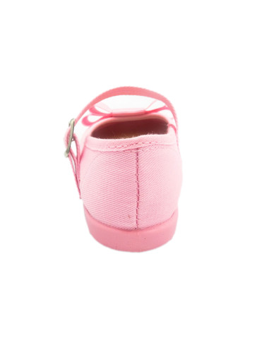 mercedita para nina de tela con hebilla