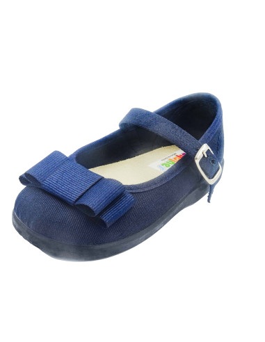 mercedita para nina de tela con hebilla