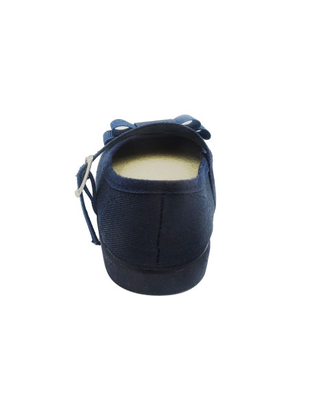 mercedita para nina de tela con hebilla