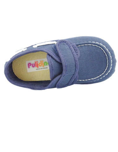 nautico para nino de tela con cierre de pegar