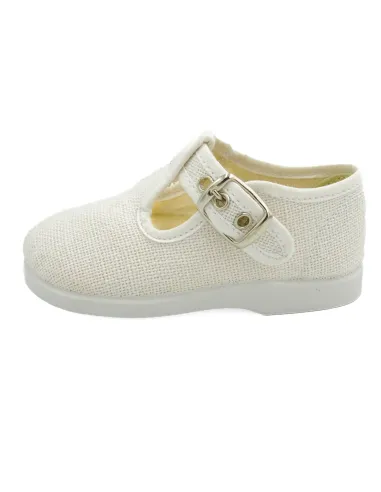 pepito de lino con suela de goma para nino