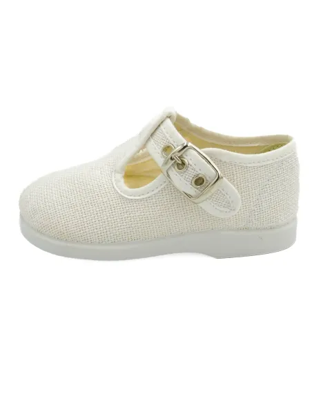 pepito de lino con suela de goma para nino