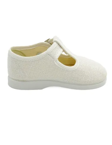 pepito de lino con suela de goma para nino