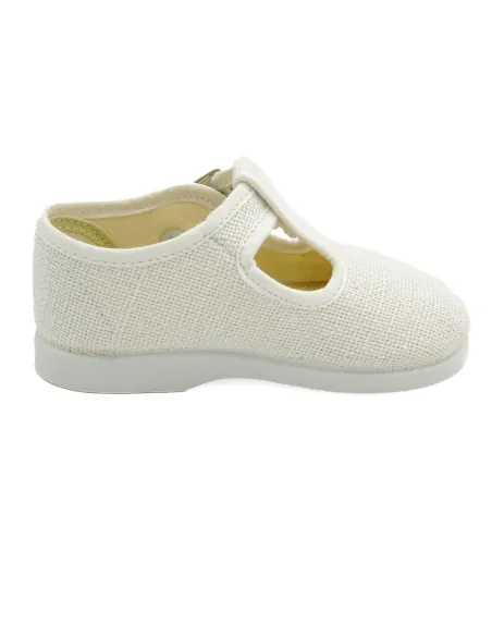 pepito de lino con suela de goma para nino
