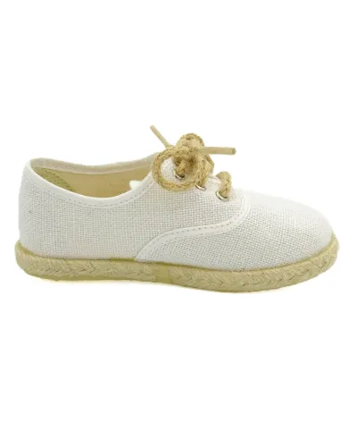 espartena de nino de lino con la suela de goma para ceremonia