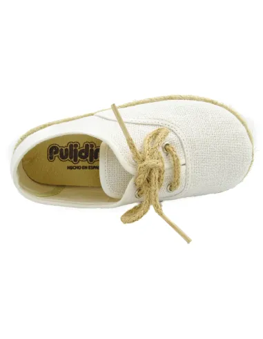 espartena de nino de lino con la suela de goma para ceremonia