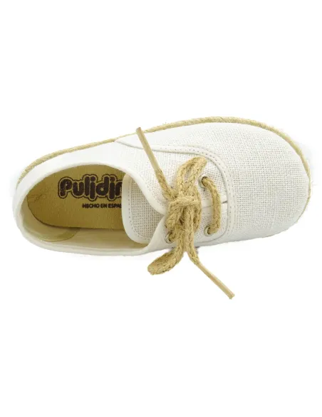 espartena de nino de lino con la suela de goma para ceremonia