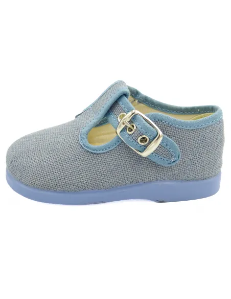 pepito de lino con suela de goma para nino
