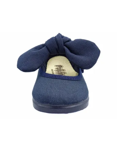 mercedita para nina de lazo con tejido de lona