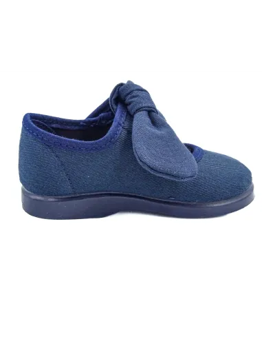 mercedita para nina de lazo con tejido de lona