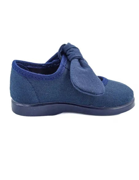 mercedita para nina de lazo con tejido de lona