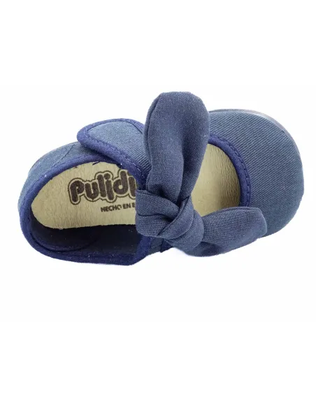 mercedita para nina de lazo con tejido de lona