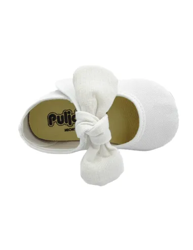 mercedita para nina de lazo con tejido de lona