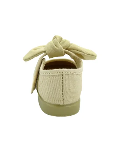 mercedita para nina de lazo con tejido de lona