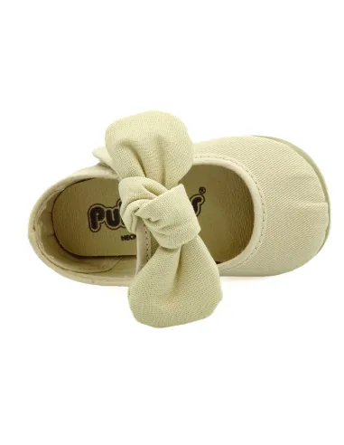 mercedita para nina de lazo con tejido de lona