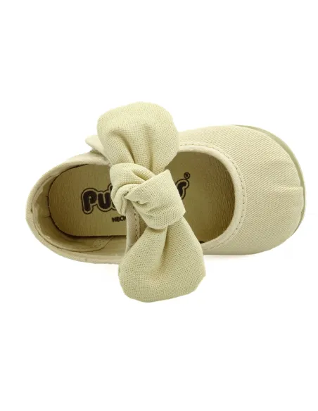 mercedita para nina de lazo con tejido de lona