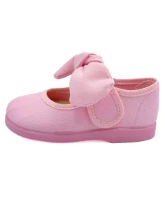 mercedita para nina de lazo con tejido de lona 2