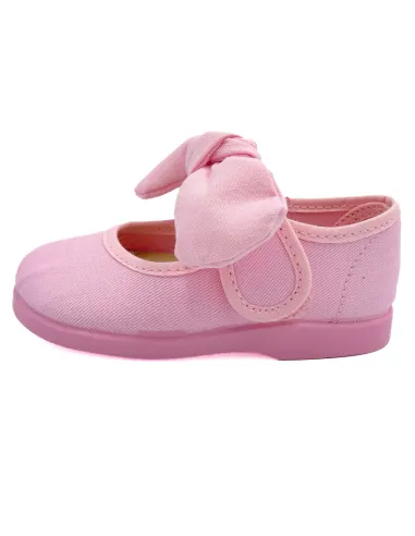 mercedita para nina de lazo con tejido de lona