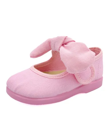 mercedita para nina de lazo con tejido de lona