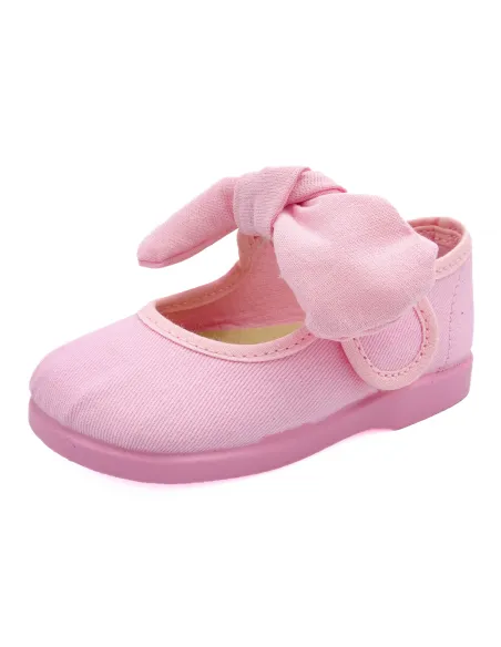 mercedita para nina de lazo con tejido de lona