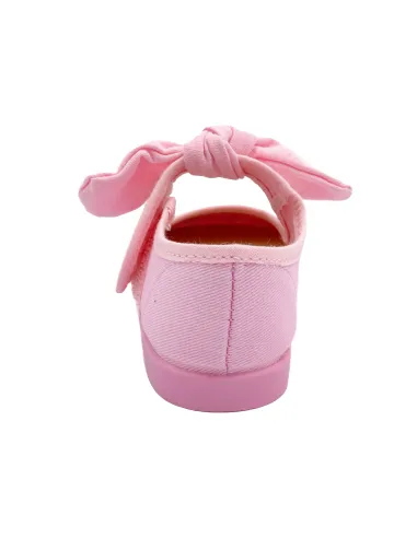 mercedita para nina de lazo con tejido de lona