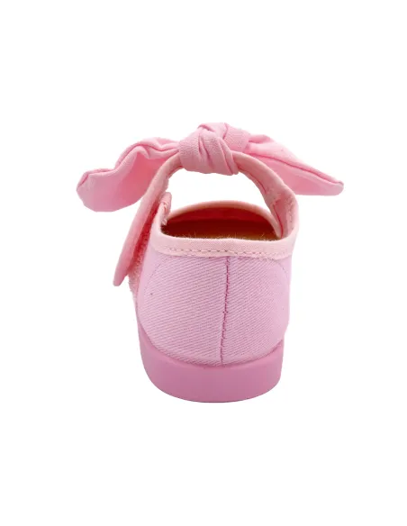 mercedita para nina de lazo con tejido de lona