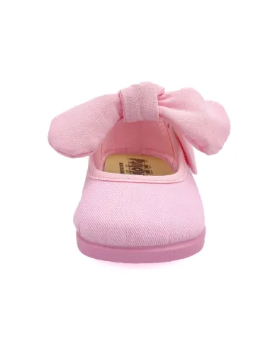 mercedita para nina de lazo con tejido de lona