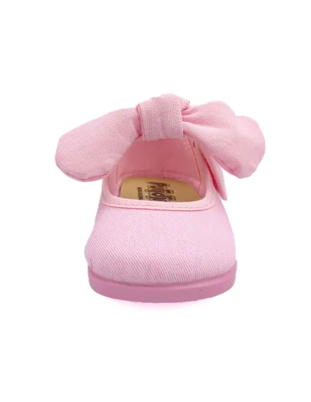 mercedita para nina de lazo con tejido de lona