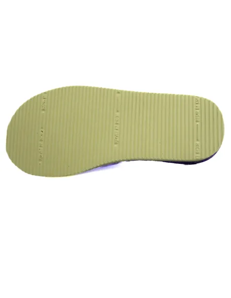 zapatilla de casa de toalla para mujer con suela de piso microporoso