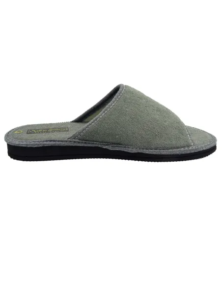 zapatilla de casa de toalla para caballero de suela de eva