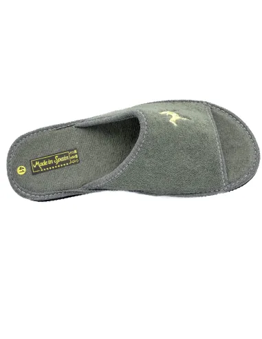 zapatilla de casa de toalla para caballero de suela de eva