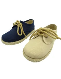 espartena para nino con cordones redondos