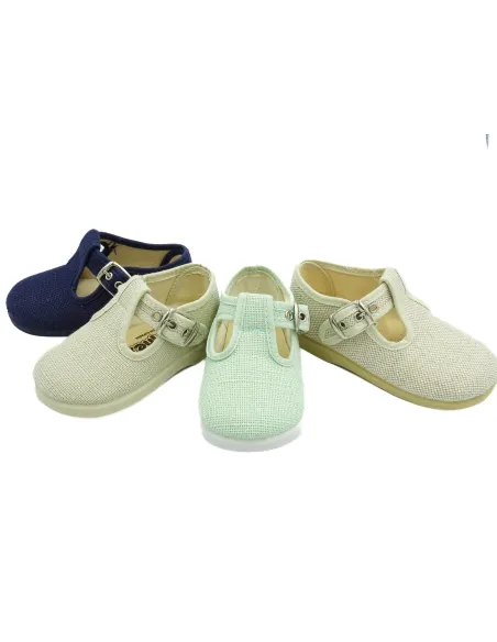 pepito de lino con suela de goma para nino
