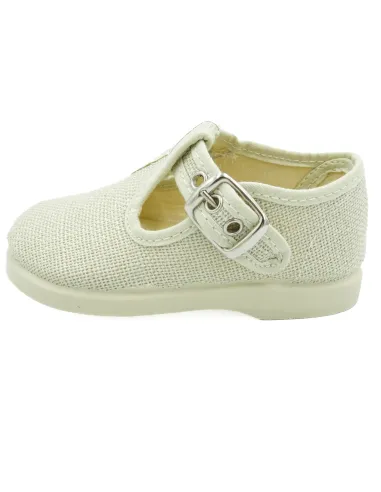 pepito de lino con suela de goma para nino