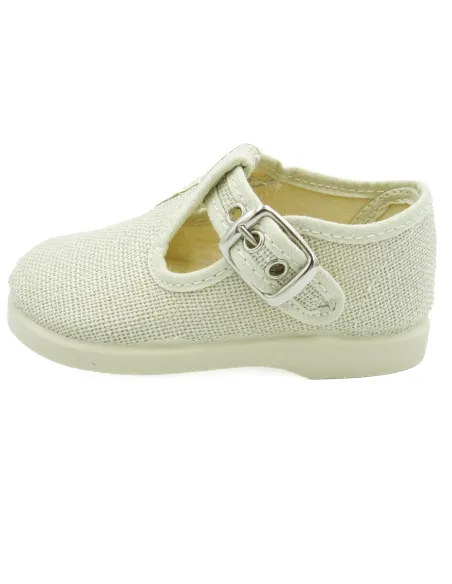 pepito de lino con suela de goma para nino