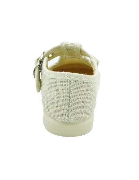pepito de lino con suela de goma para nino