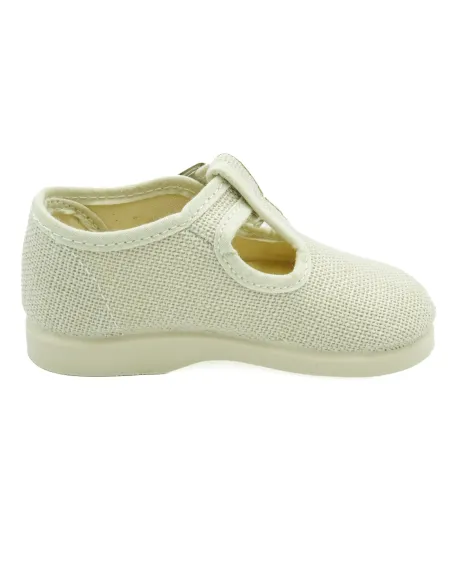 pepito de lino con suela de goma para nino
