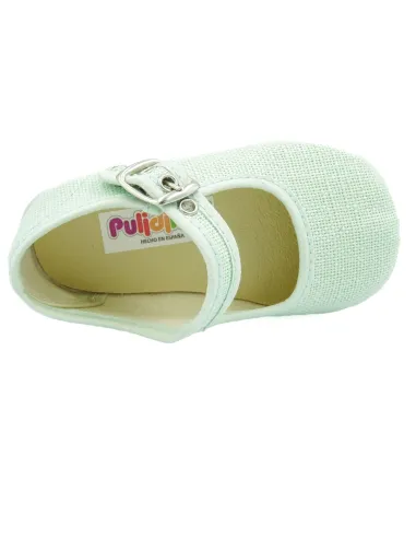 mercedita para nina de lino con hebilla