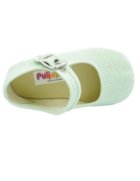 mercedita para nina de lino con hebilla