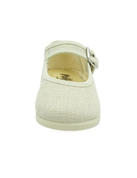 mercedita para nina de lino con hebilla