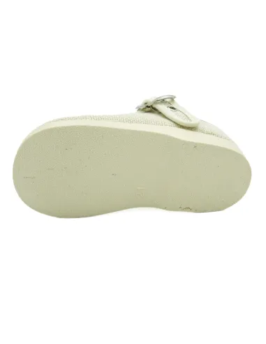 mercedita para nina de lino con hebilla