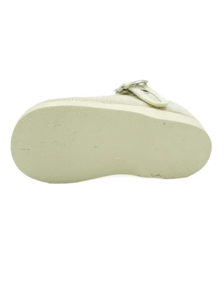 mercedita para nina de lino con hebilla